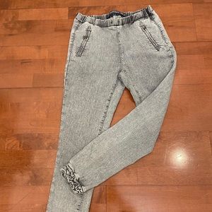 zara black denim jeans
